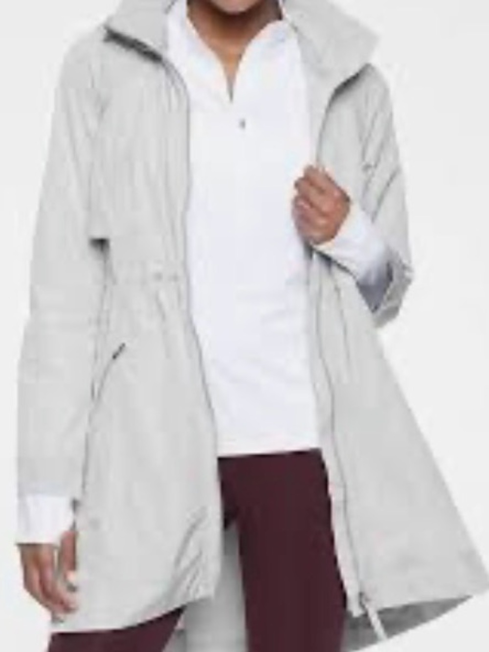 Athleta Rain Drop Hooded Jacket Full Zip S